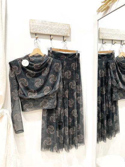 Conjunto tul estampado