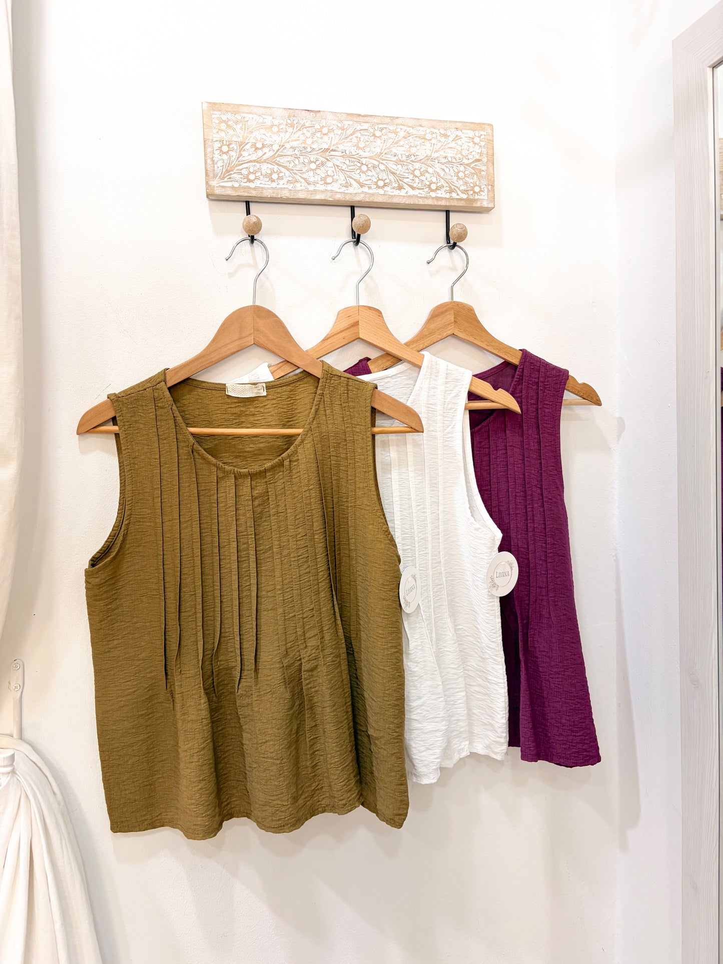 Blusa plisada