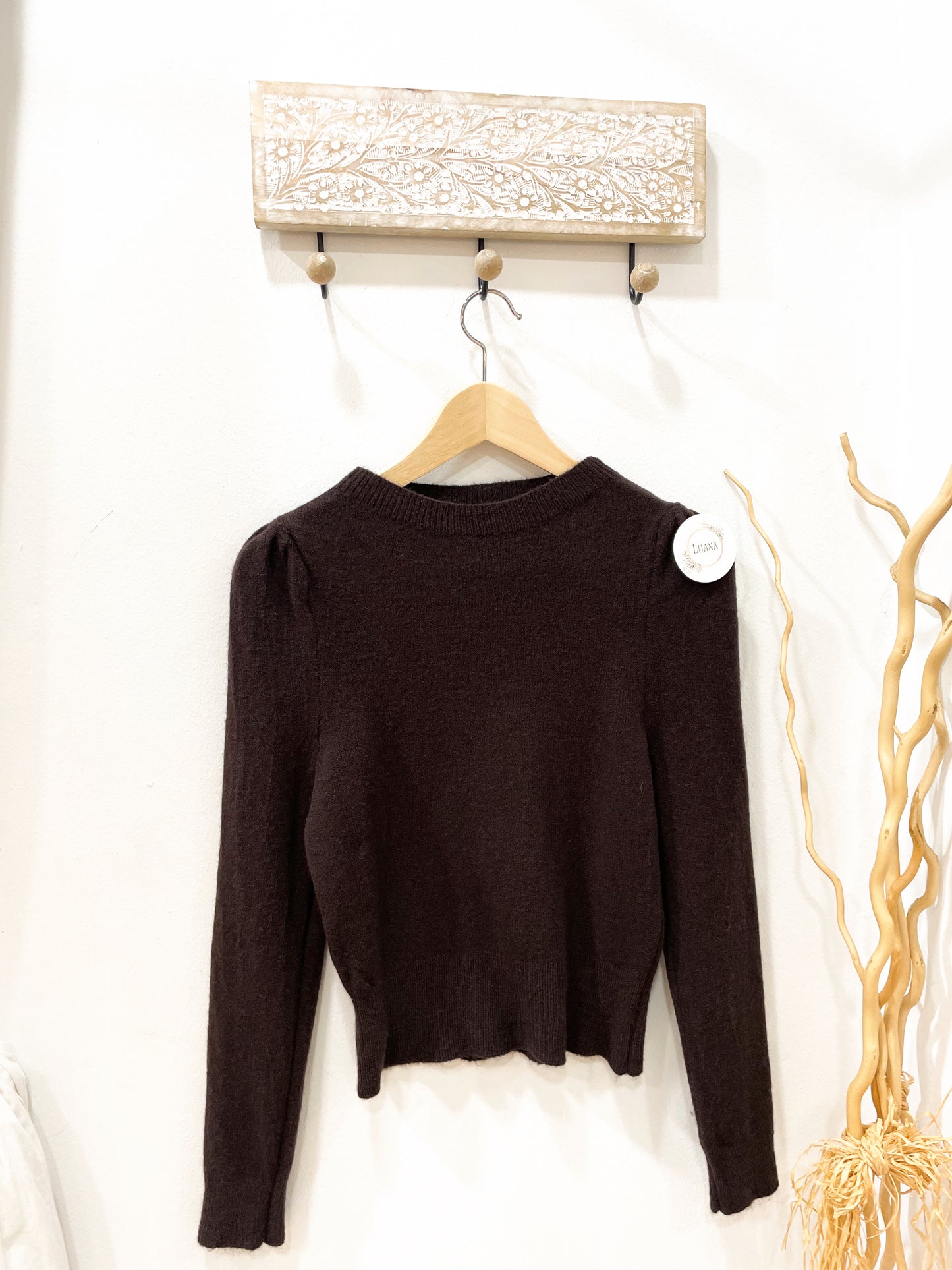 Jersey ajustado marrón