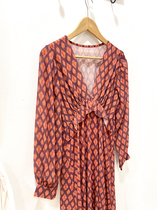 Vestido estampado gasa
