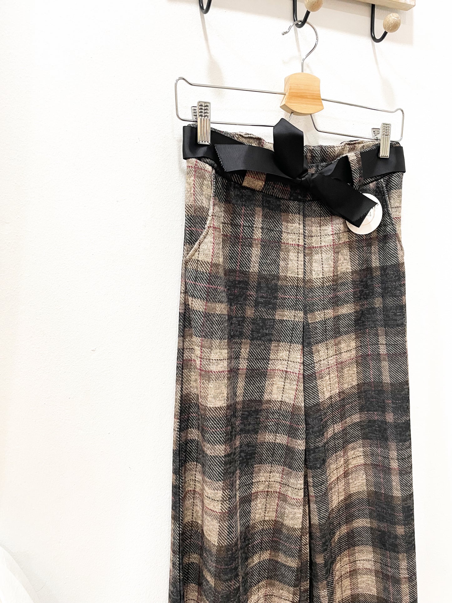 Pantalón de cuadros cinturón (+colores)