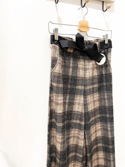 Pantalón de cuadros cinturón (+colores)