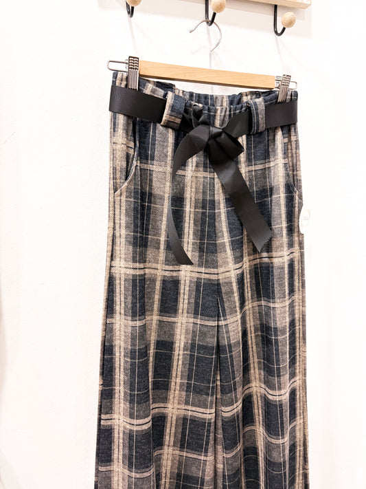Pantalón de cuadros cinturón (+colores)